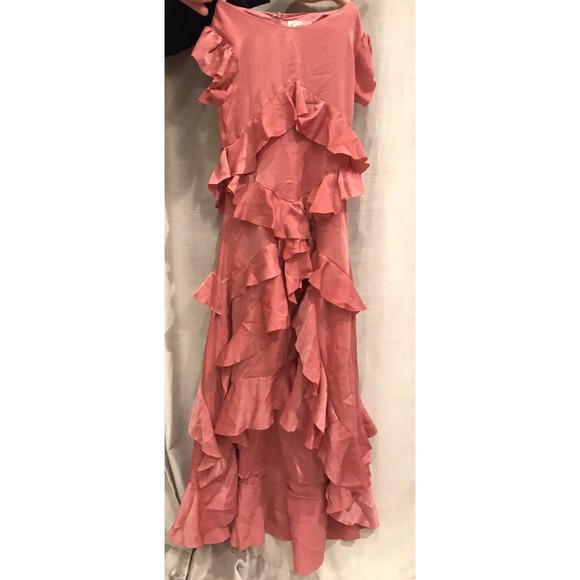 Mia Joy joyfie rose dress girls special occastion ruffles 12 Maxi long hi low